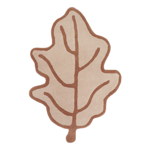 Leaf Rug - Brown