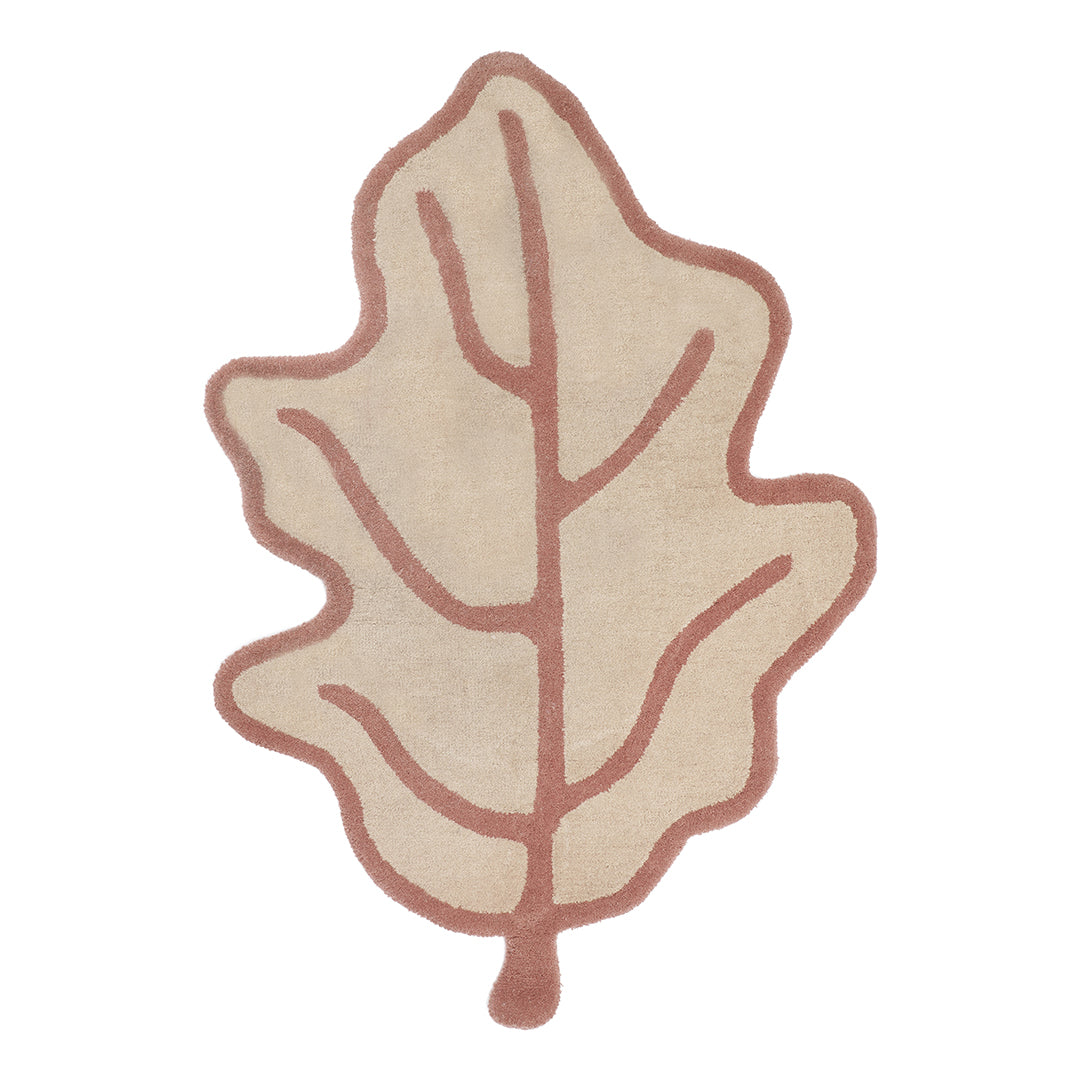 Leaf Rug - Rose